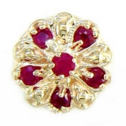 N299 14K 6 RUBY SLIDE 